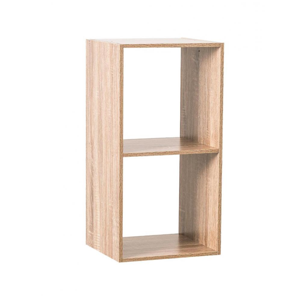 Ράφι τοίχου MDF διπλό κύβος φυσικό 34,5Χ32Χ67,5 Plastona 07.138967