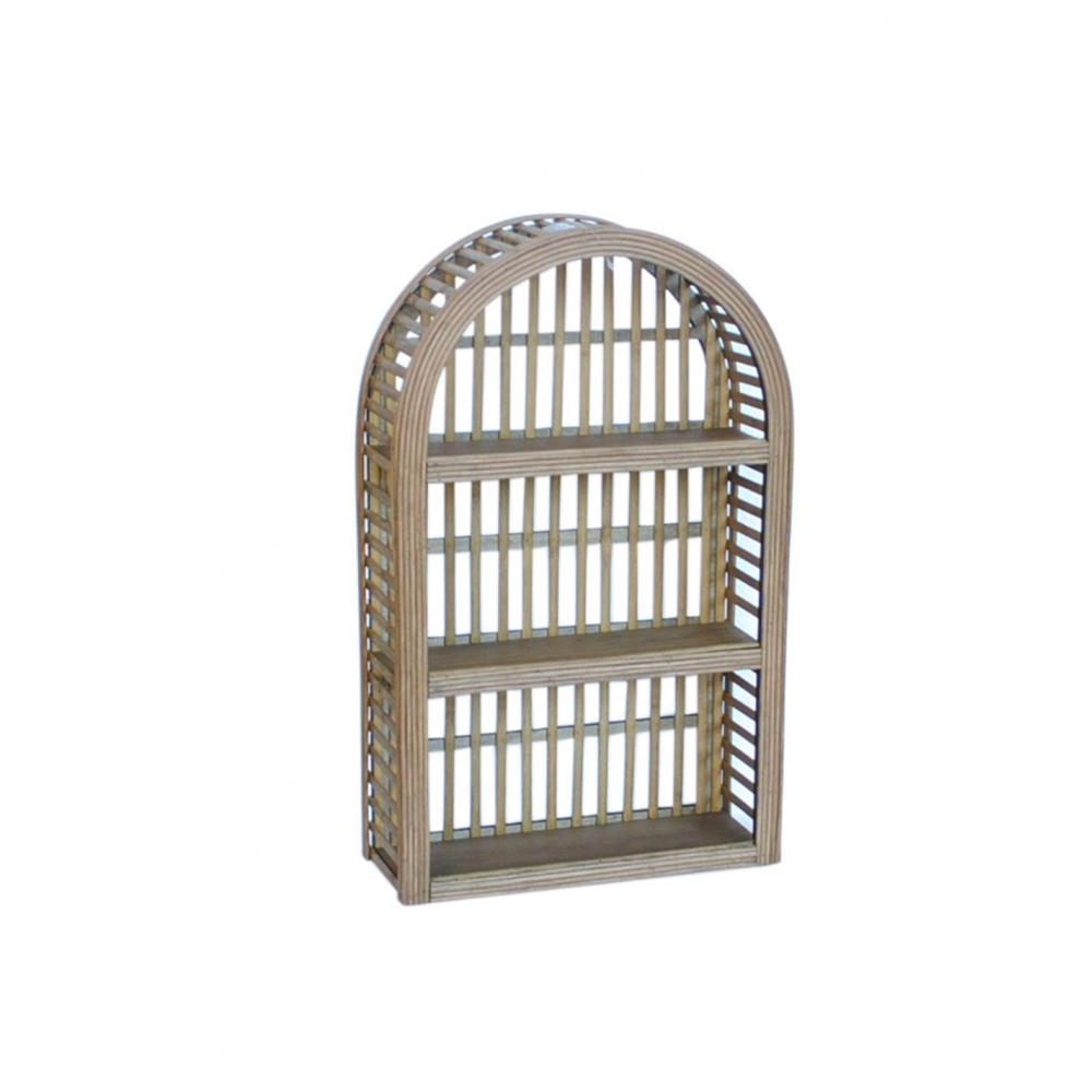 Ραφιέρα bamboo καφέ χρ. Οβάλ 12,5x31x50,5 cm Plastona 00.06.61528