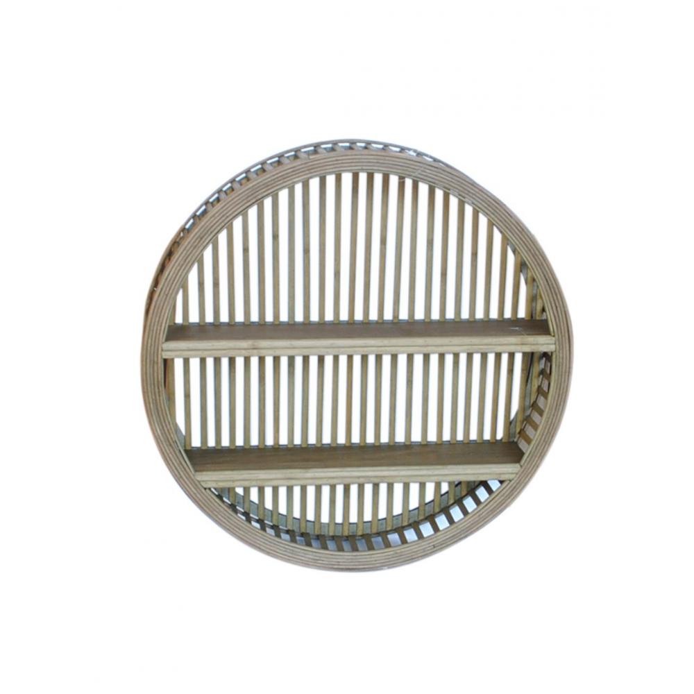 Ραφιέρα bamboo καφέ χρ. Στρογγ Φ51Χ12,5 Plastona 00.06.61527