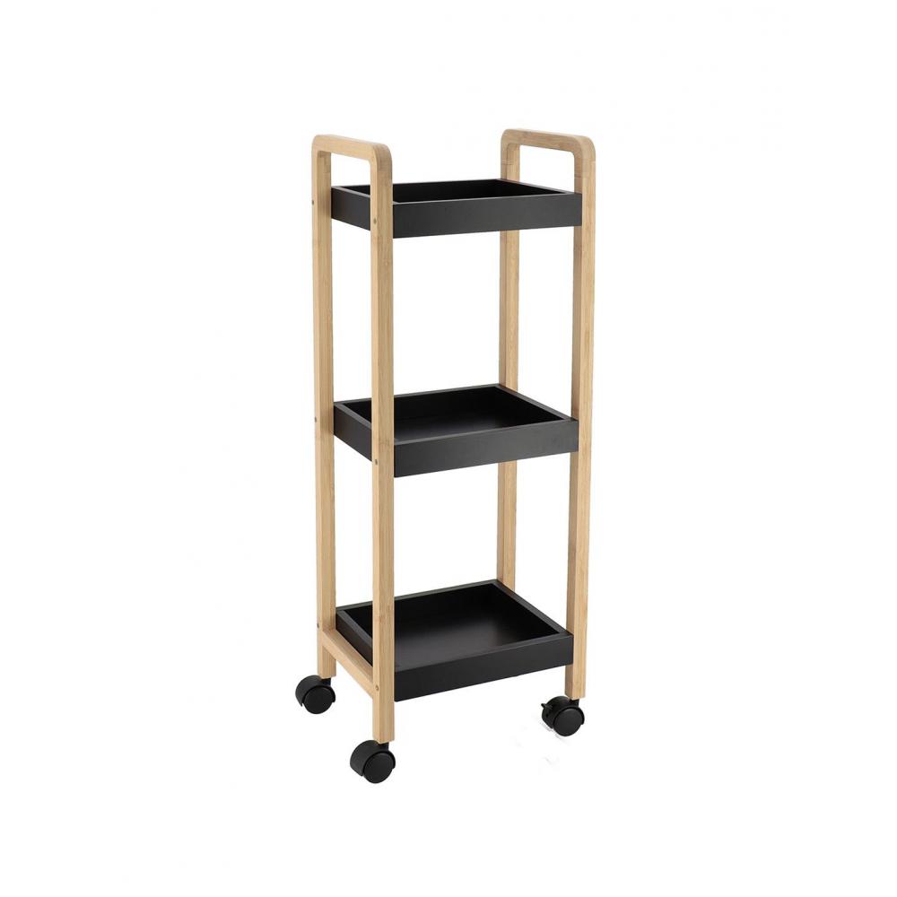 Ραφιέρα bamboo/mdf 3 ράφια 28.5x21x79cm Plastona 06.98233237