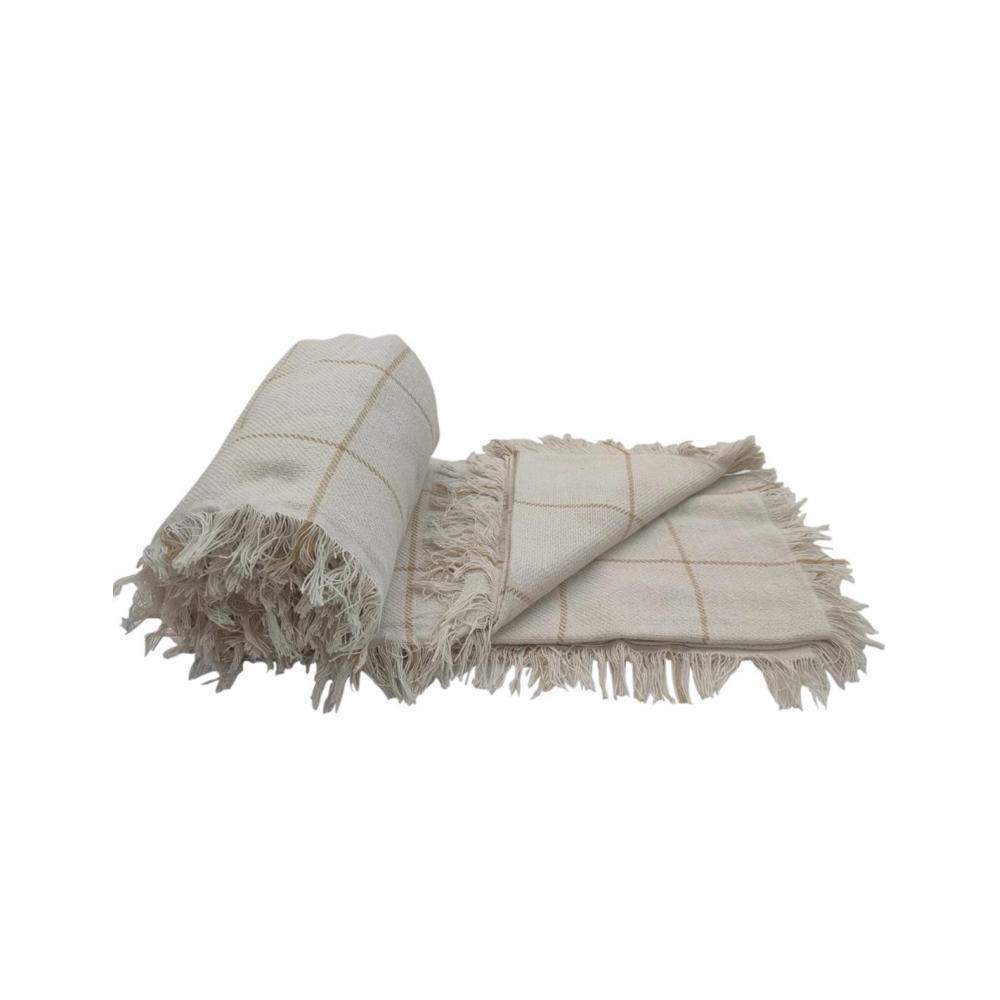 Ριχτάρι βαμβ.180Χ220 μπεζ Plastona 00.02.23820