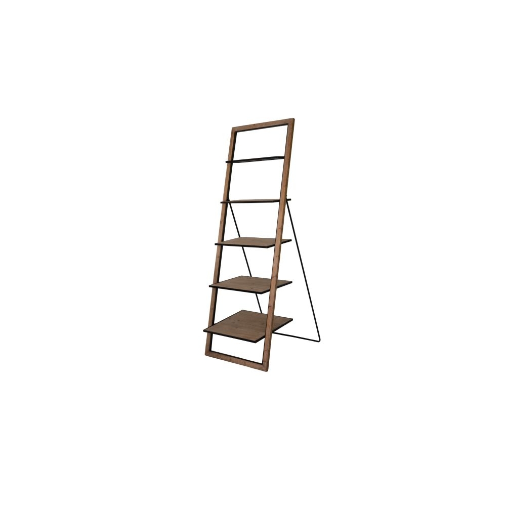 Artekko Shelf Βιβλιοθήκη Ραφιέρα Ξύλο Ελάτης Μέταλλο (63x67x184)cm Artekko SA80177-DS