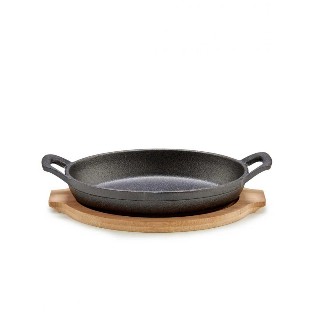 Σαγανάκι σερβ.μαντέμι/bamboo βάση  12,5x22,5x4,5 cm Plastona 029.64308
