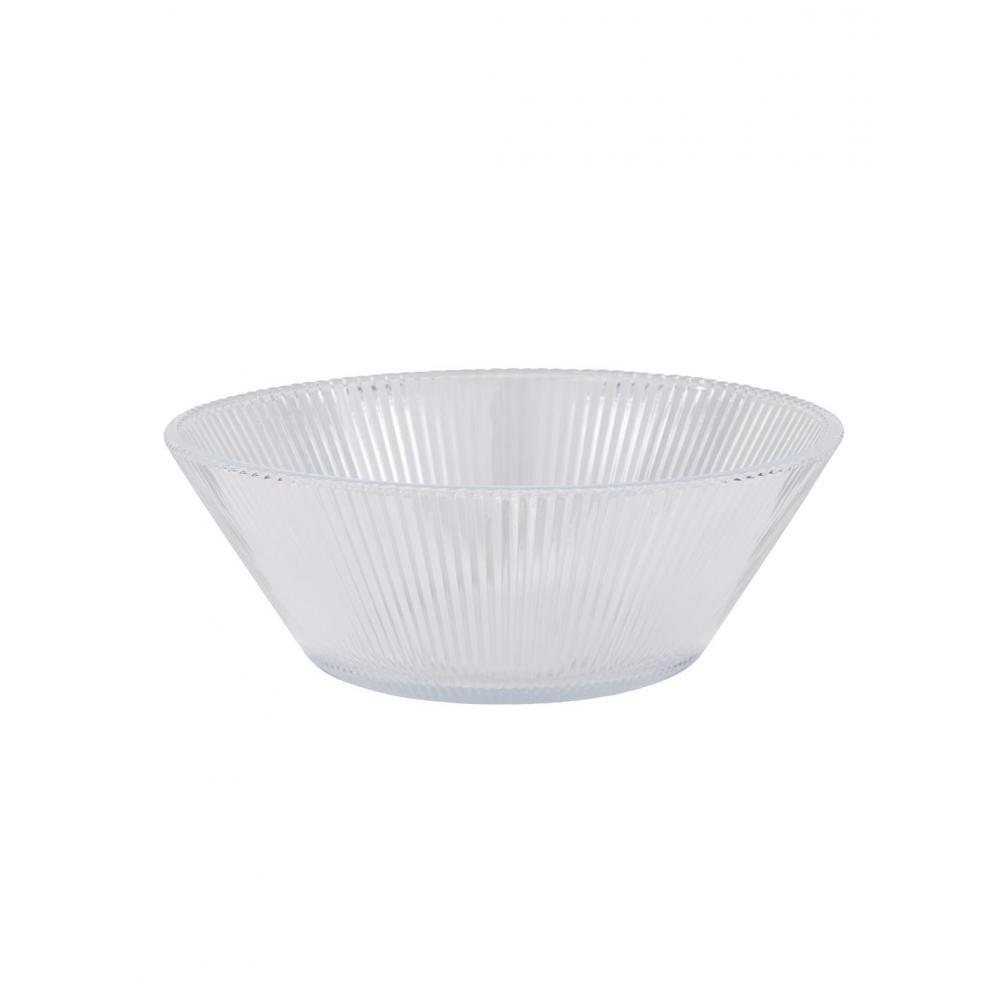 Σαλατιέρα γυάλινη διάφανη 1500ml/22x8cm Plastona 03.25946