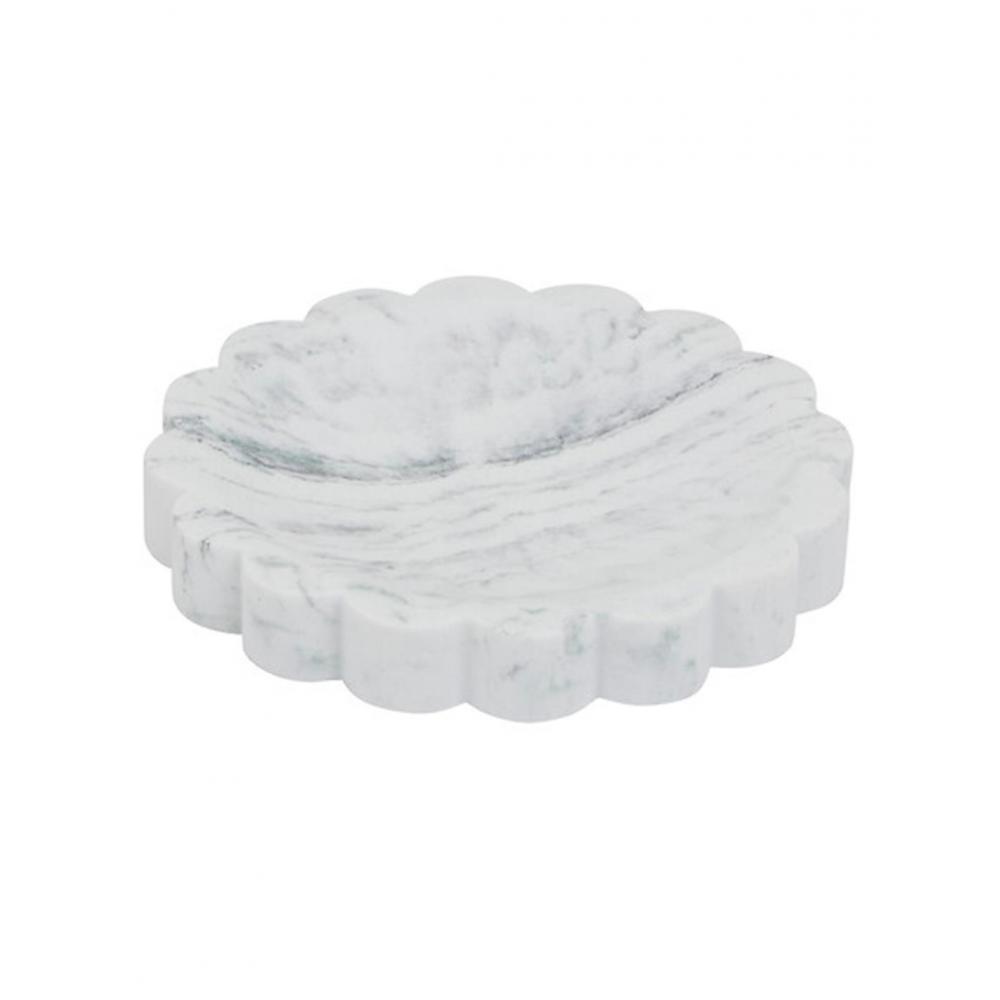 Σαπουνοθήκη μάρμαρο λευκό 12,4x1,5cm Plastona 07.213322