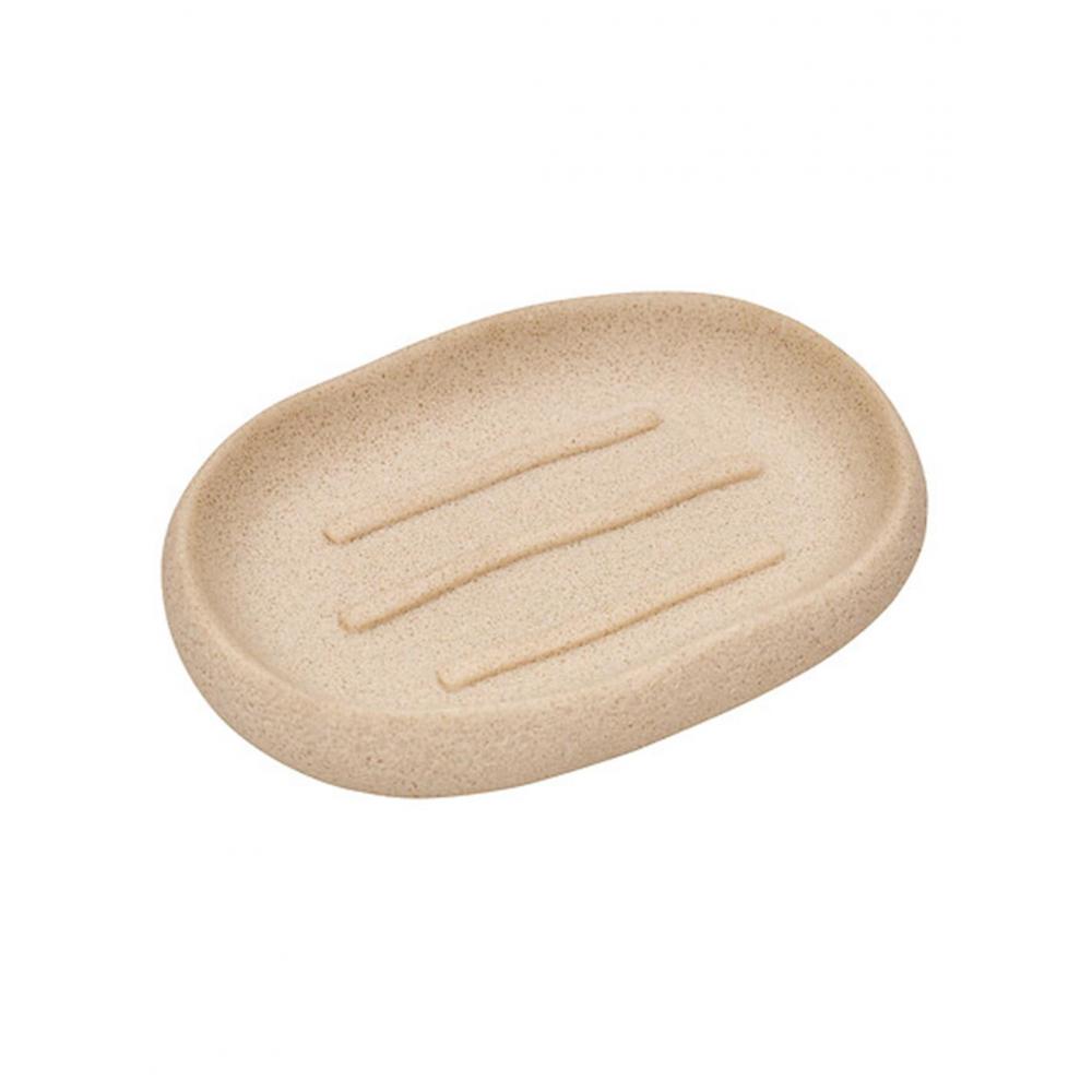 Σαπουνοθήκη μπεζ polyresin 13,1x9,2x2,3cm Plastona 07.213314
