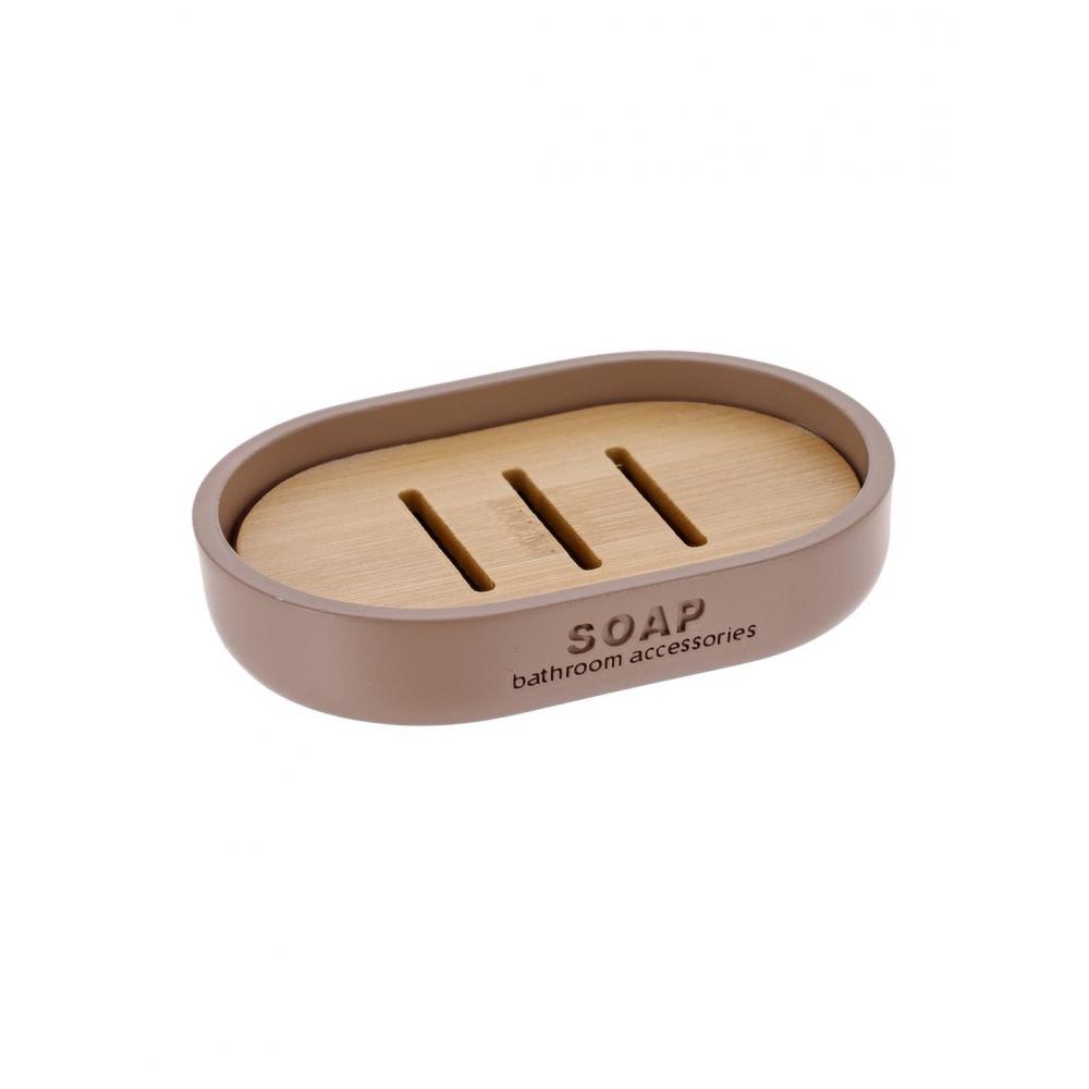 Σαπουνοθήκη polyresin cappuccino  12.3x8.3x2.3cm Plastona 06.64101166