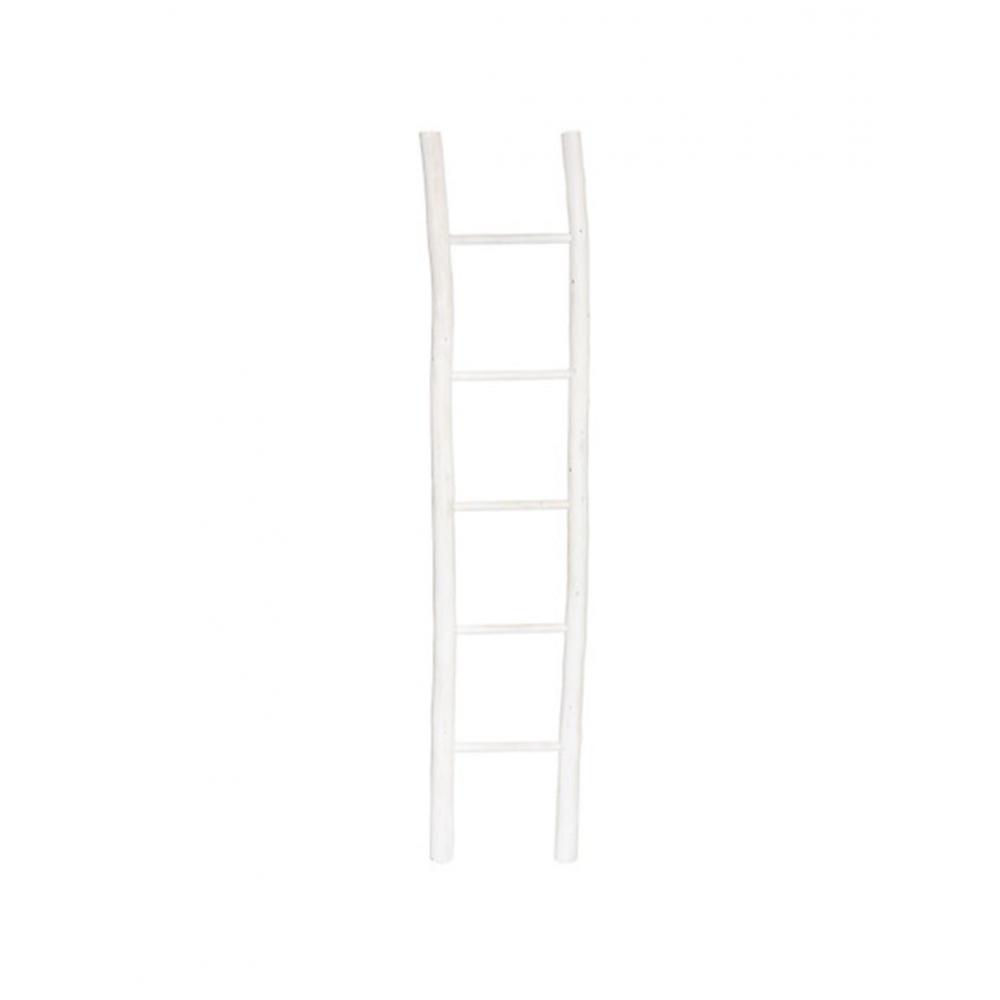 Σκάλα ξύλινη λευκή 38x6x180cm Plastona 07.182345