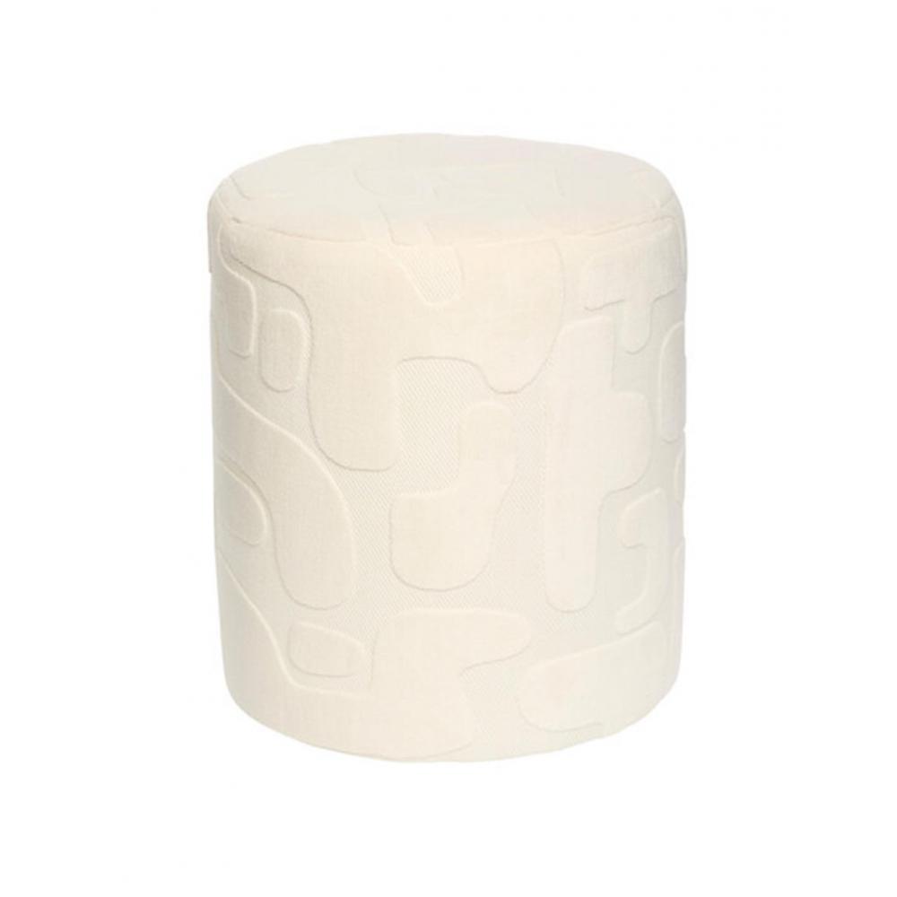 Σκαμπώ κυλινδρικό λευκό Φ36χ40cm Plastona 07.214231B