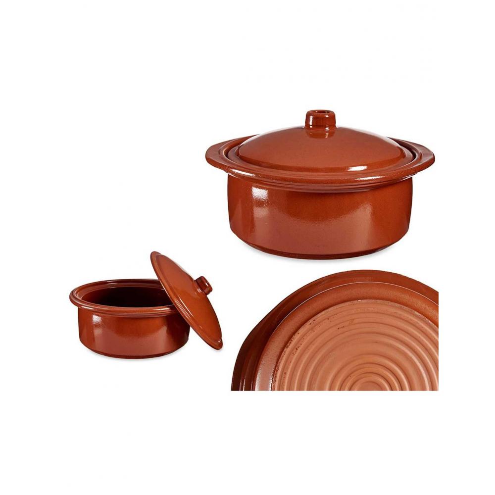 Γάστρα  πυρίμαχη  terracotta 2,5l/Φ24,5x14,5cm Plastona 029.99534