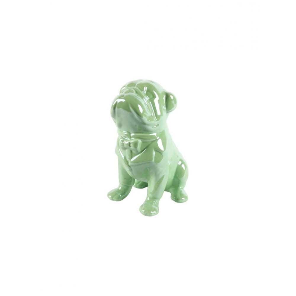 Σκύλος  πράσινος ιριδίζον 13,5x10x17,5cm Plastona 013.808242