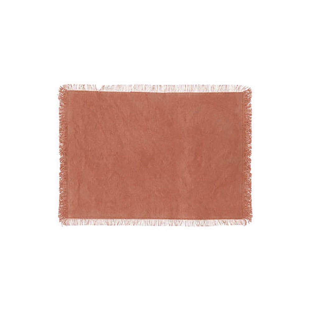 Σουπλά βαμβ.MAHA terracotta  45Χ30 Plastona 07.188807D