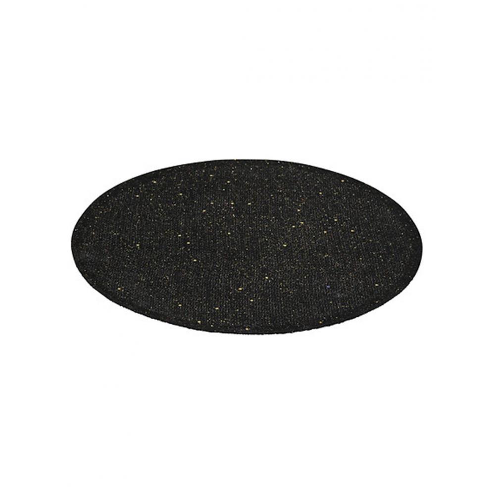Σουπλά γιούτας μαύρο/χρυσό glitter Φ38cm Plastona 07.191118NR