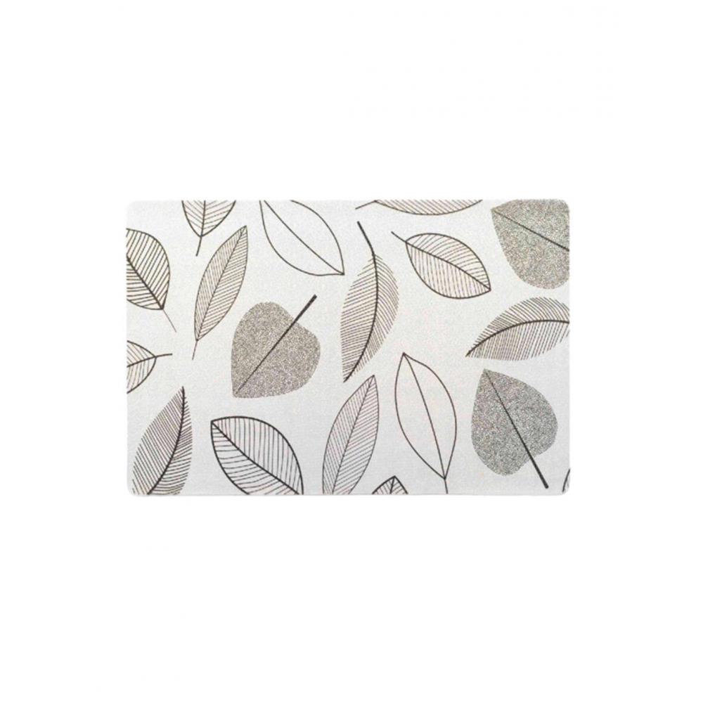 Σουπλά PVC ασημί φύλλα/metallic printed  30x45cm Plastona 027.1790593