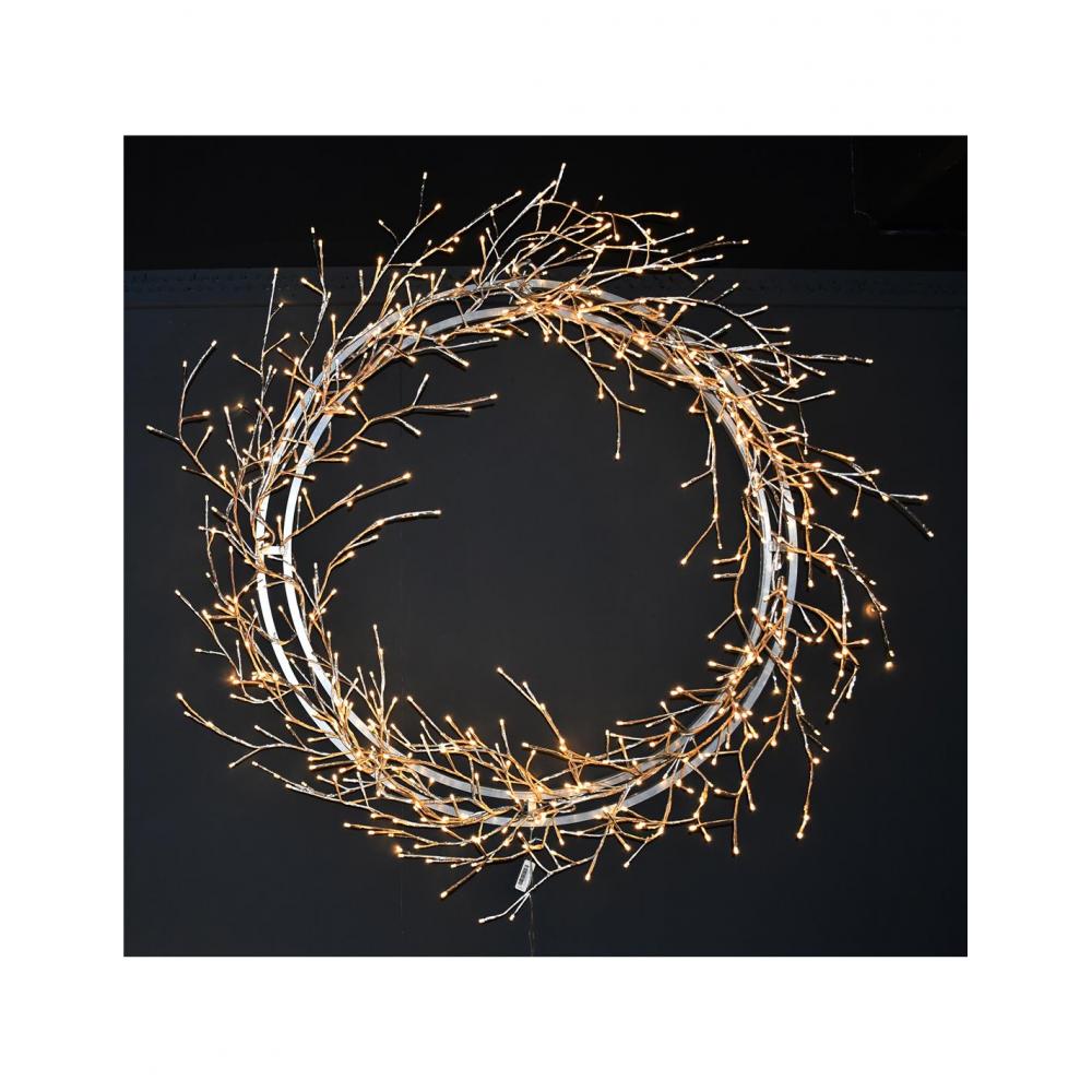 Στεφάνι γιρλάντα λαμπάκια Χ624 LED Φ100εκ. Plastona 00.11.9780223