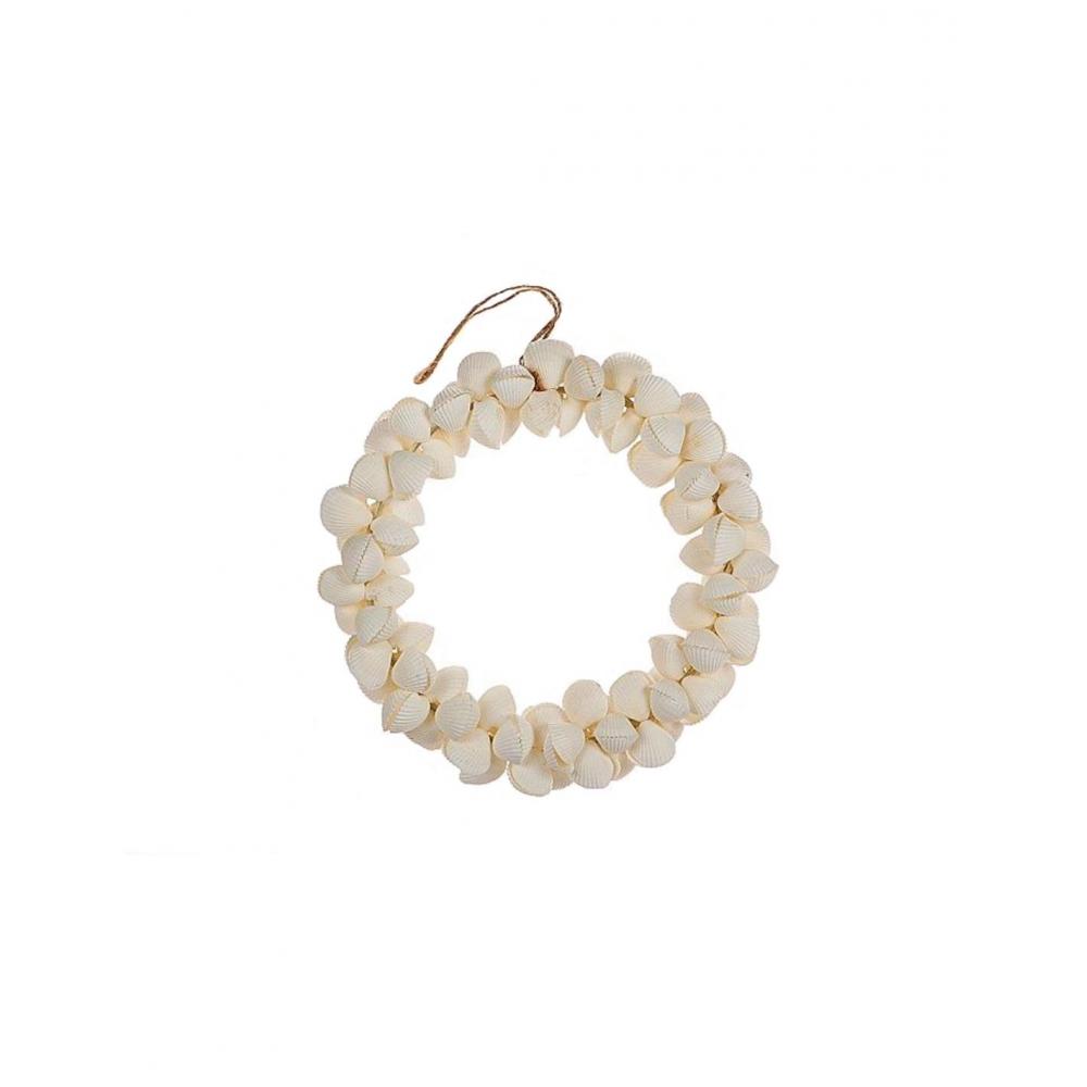 Στεφάνι με κοχύλια λευκό Φ15Η4cm Plastona 012.632503006