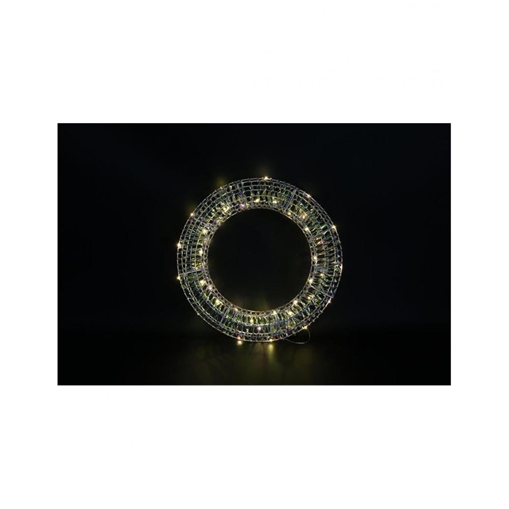 Στεφάνι συρμ. Μπατ.30 LED/3xAA Φ40 ζεστό Plastona 013.811320