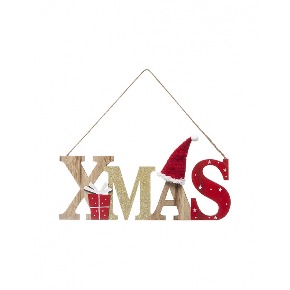 Γράμματα XMAS ξύλινο κρεμ. 10,5Χ30 Plastona 07.176664
