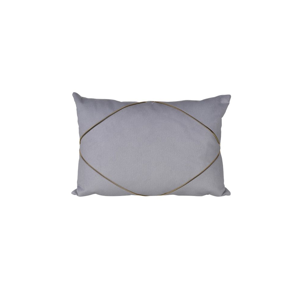 Artekko Pillow Μαξιλάρι με Φερμουάρ Ύφασμα Γκρι (35x50x12)cm Artekko T42339
