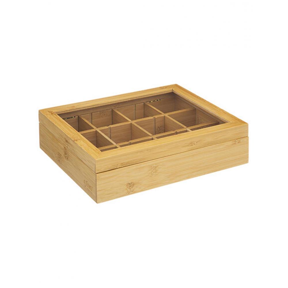 Θήκη τσαγιού bamboo 23x28x7cm Plastona 07.181826