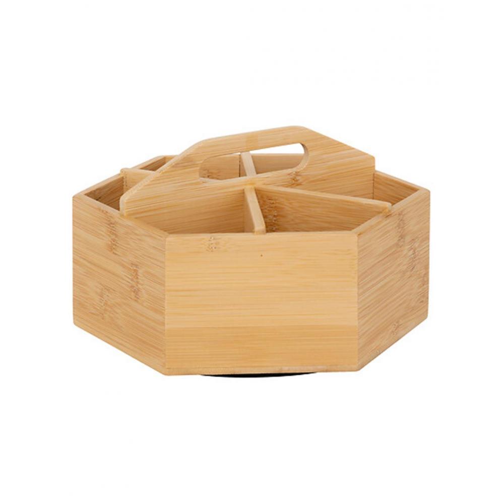 Θήκη τσαγιού bamboo περιστρεφ. 22 x 19,3 x 12,5 cm Plastona 07.190036