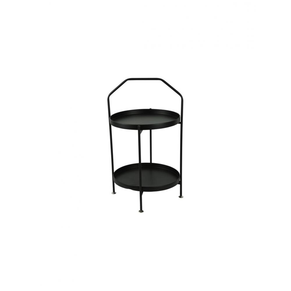 Τραπέζι βοηθητικό μεταλ.μαύρο Φ42Η73cm Plastona 013.813937