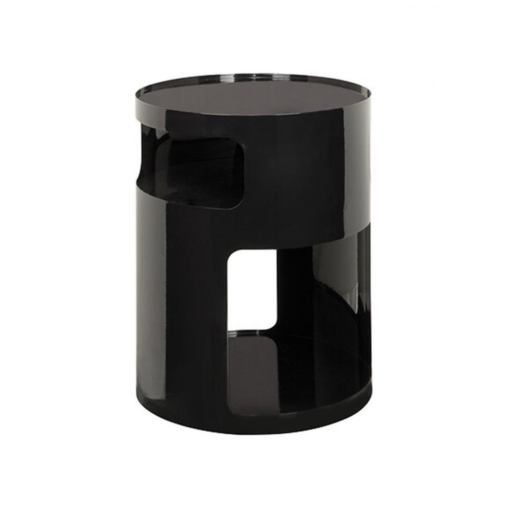 Τραπέζι βοηθητικό μεταλλικό μαύρο 32,5x45 cm Plastona 07.206098B