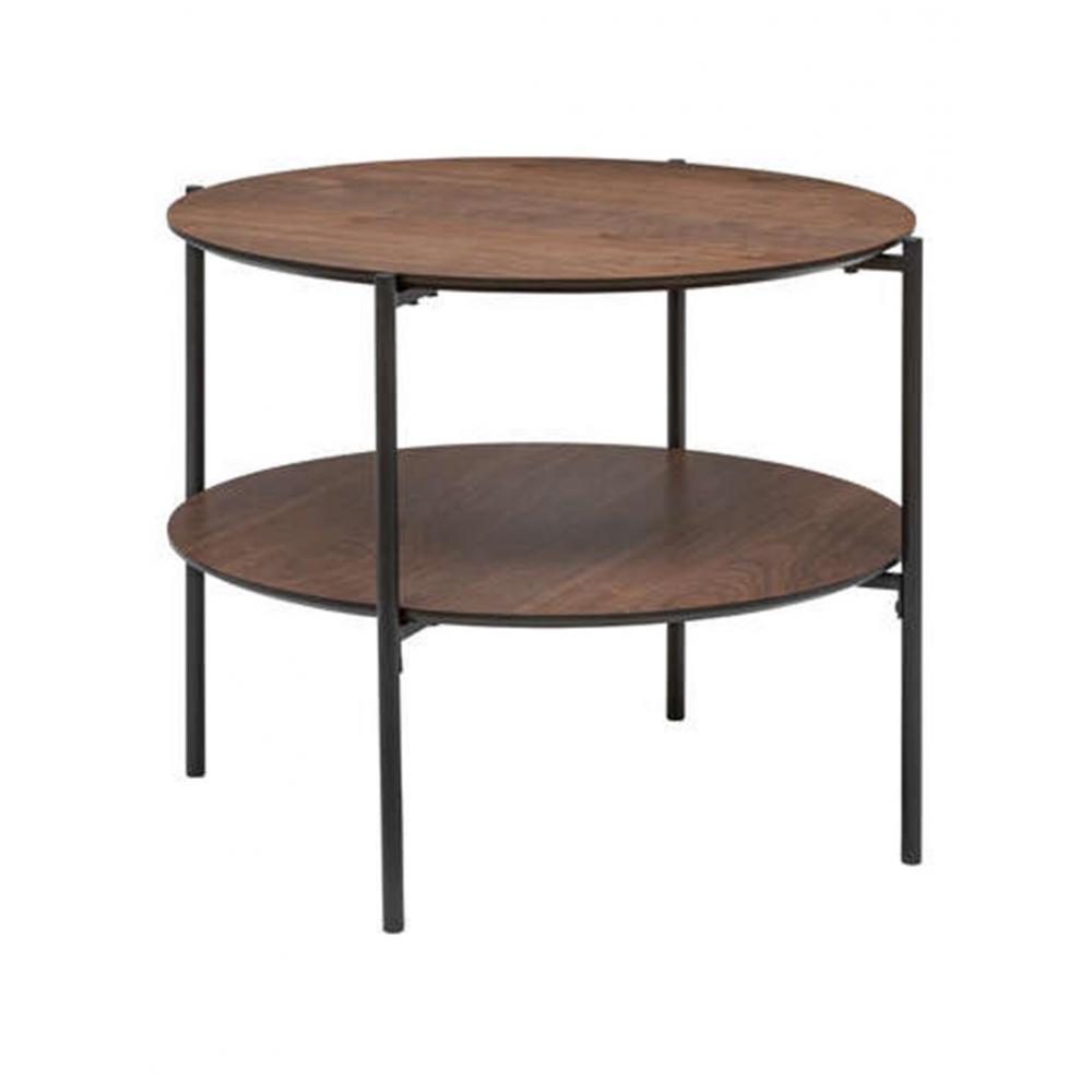Τραπέζι σαλονιού MDF με μεταλ.πόδια Φ63,2 Η52cm Plastona 07.197756A