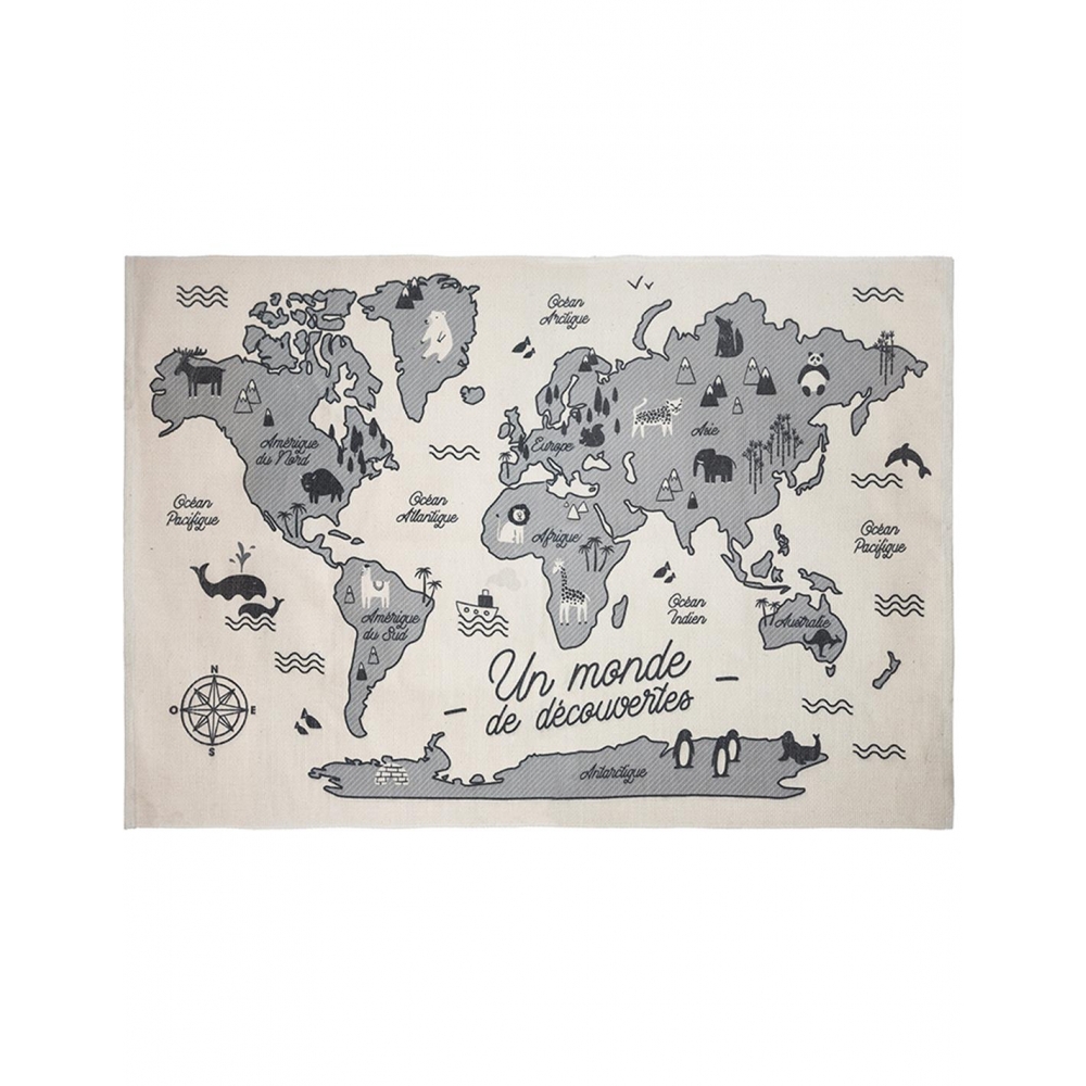 Χαλάκι βαμβ.WORLD 150Χ100εκ. Plastona 07.158795