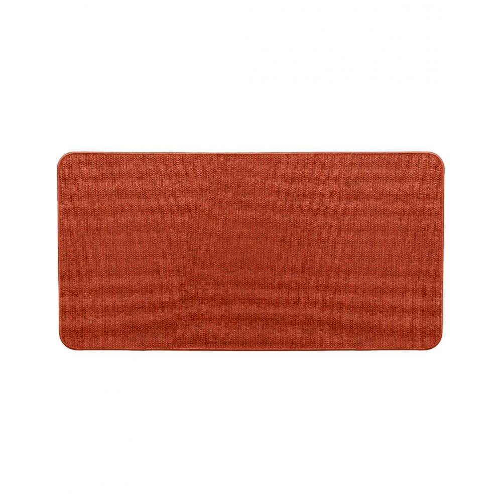 Χαλί κουζίνας βελουτέ polyester terracotta 45x80cm Plastona 05.4702636