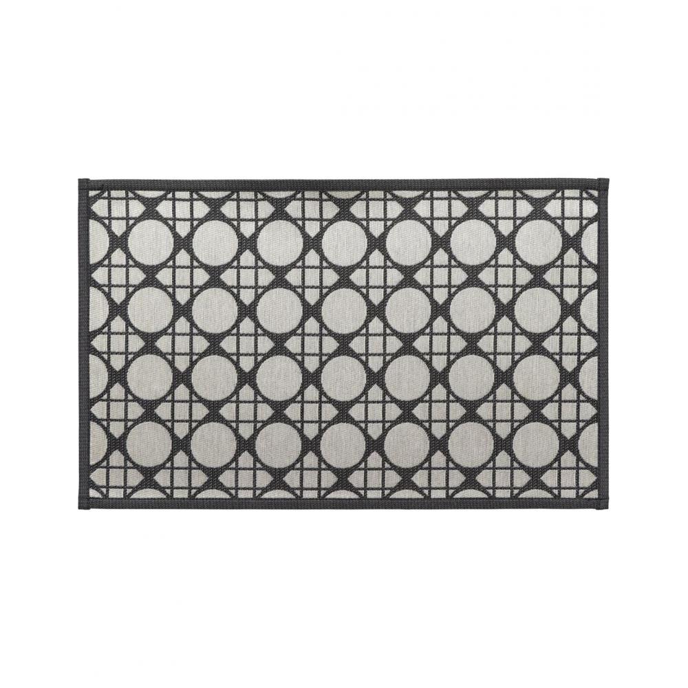 Χαλί κουζίνας polyester/GEOMETRIK NOIR 50x80cm Plastona 05.470081086