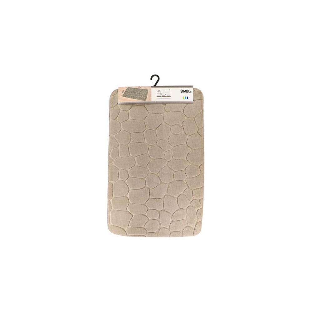 Χαλί μπάνιου βαμβ.memory 50X80 taupe Plastona 06.7718N165