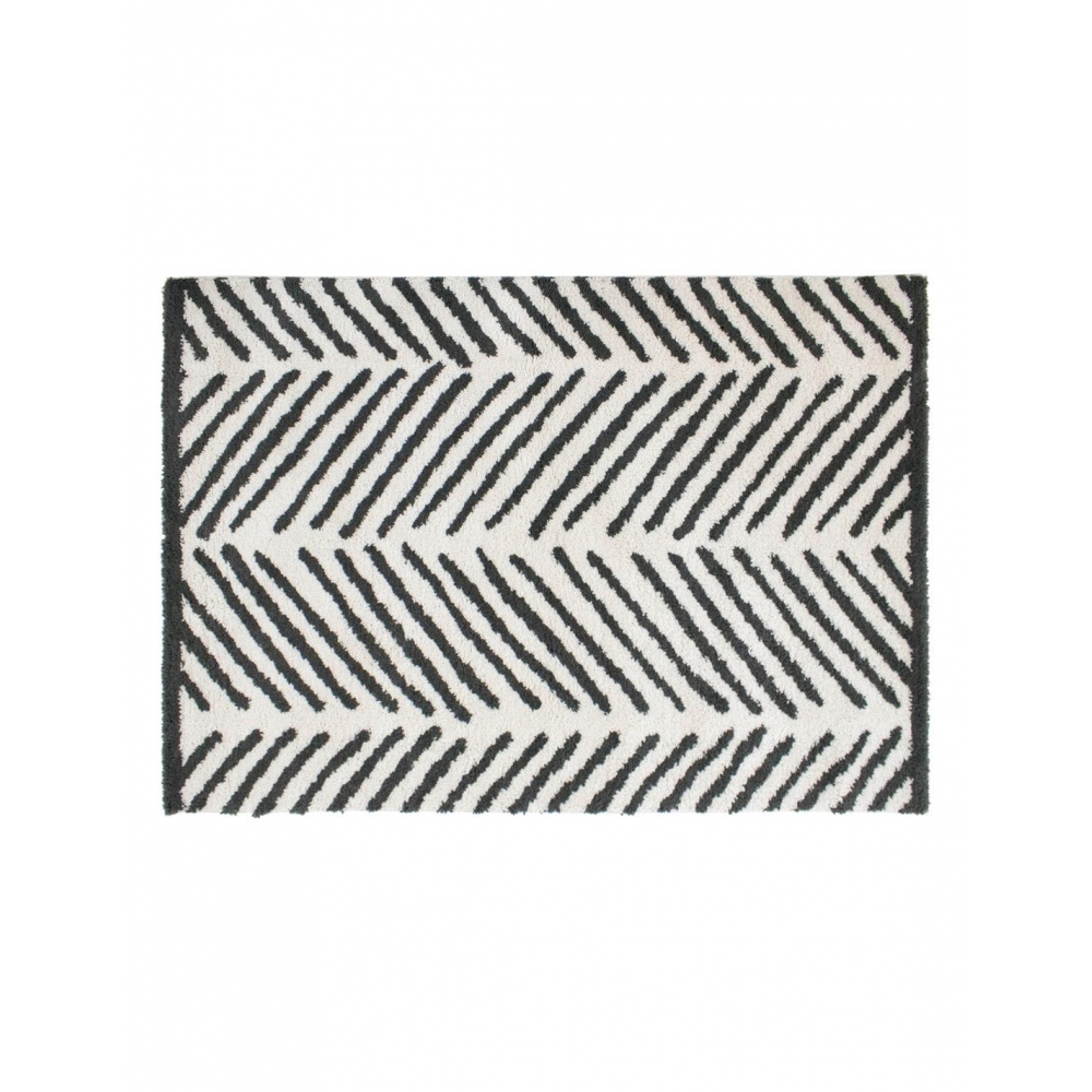 Χαλί polyester μαυρόασπρο 120Χ170 Plastona 07.188526B
