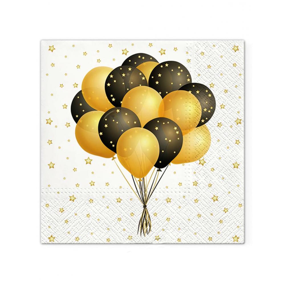 Χαρτοπετσέτες BALLOONS σετ20τμχ 33x33cm Plastona 027.6SEI492