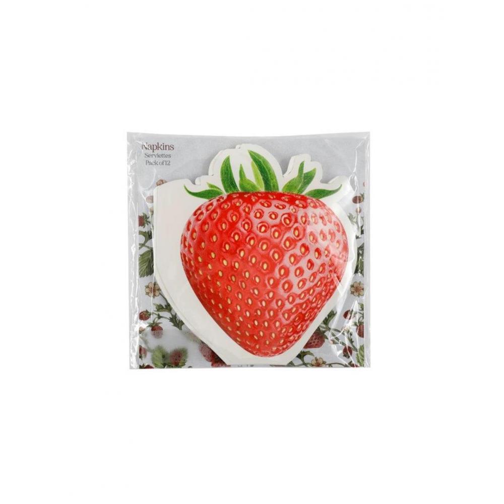 Χαρτοπετσέτες Φράουλα/set 12pcs 33X33cm Plastona 014.PT0276