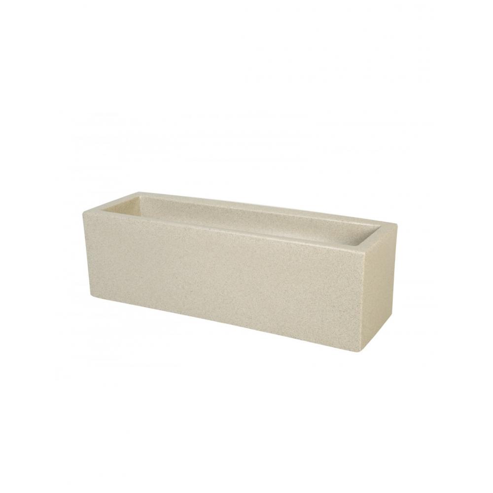 Ζαρντινιέρα CUBE slim rock 100Χ30Χ50 Plastona 030.CUBE 100 SRC