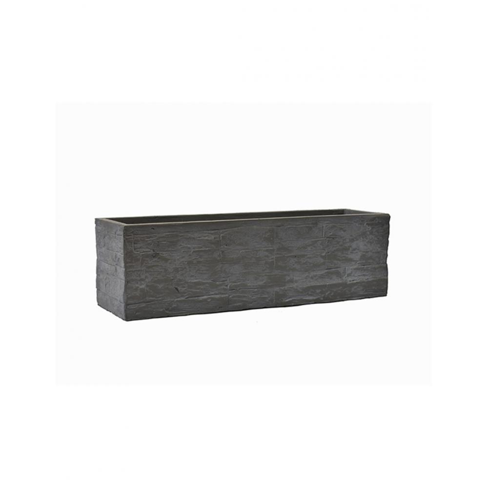 Ζαρντινιέρα fibreclay brick μαύρο χρ. 60Χ16Χ17 Plastona 00.03.34515