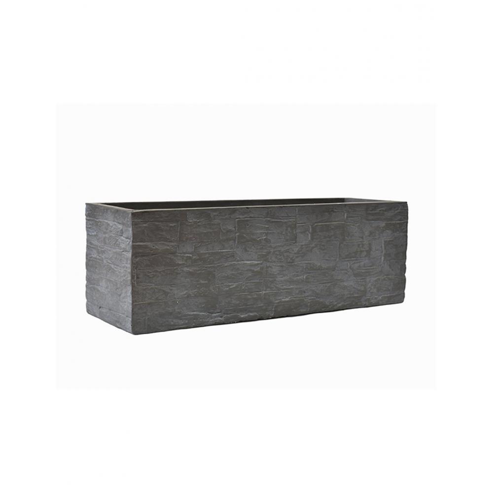 Ζαρντινιέρα fibreclay brick μαύρο χρ. 70Χ23Χ23,5 Plastona 00.03.34516