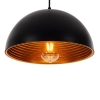 Artekko Aluminum Φωτιστικό Οροφής Μονόφωτο (Ε27) Μαύρο/Μπρονζέ (31x31x19)cm Artekko 023-3330