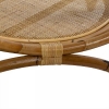 Τραπέζι σαλονιού bamboo με τζάμι Φ91 Η51cm Plastona 07.166652