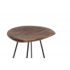 Artekko Gluah Σκαμπώ Μπαρ Ξύλινο με Σιδερένια Βάση (43x40x76)cm Artekko 201-0379