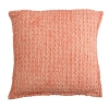 Μαξιλάρι cotton πικέ, σε κοραλί χρ., 45x45cm Zaros XET-0705