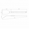 Σπάτουλα Churrasco 48εκ. Plastona 020.26441.100