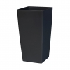 Κασπώ Fiber Stone μαύρο σετ/2 (40x40xΗ90εκ / 30x30xH67εκ) Casa di Regali 3050004