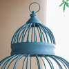 Artekko Birdcage Ραφιέρα Κλουβί με 3 Ξύλινα MDF Ράφια και Μεταλλικό Σκελετό σε Πράσινη Πατίνα (66x61x169) Artekko 47489