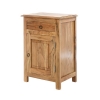 Artekko Attari Καφέ Κομοδίνο από Ξύλο Teak (45x32x66)cm Artekko 720-1229-LAP-LEFT