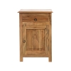 Artekko Attari Καφέ Κομοδίνο από Ξύλο Teak (45x32x66)cm Artekko 720-1229-LAP-LEFT