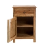 Artekko Attari Καφέ Κομοδίνο από Ξύλο Teak (45x32x66)cm Artekko 720-1229-LAP-RIGHT