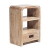Artekko Attari Κομοδίνο σε Λευκή Πατίνα από Ξύλο Teak (40x30x60)cm Artekko 720-1238