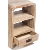 Artekko Attari Κομοδίνο σε Λευκή Πατίνα από Ξύλο Teak (40x30x60)cm Artekko 720-1238